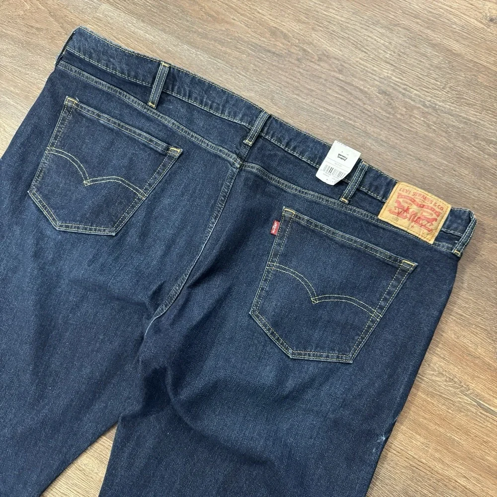 NWT‎ Levi's 502 Taper Men's Sz 50x29 Dark Wash Blue Denim Jeans